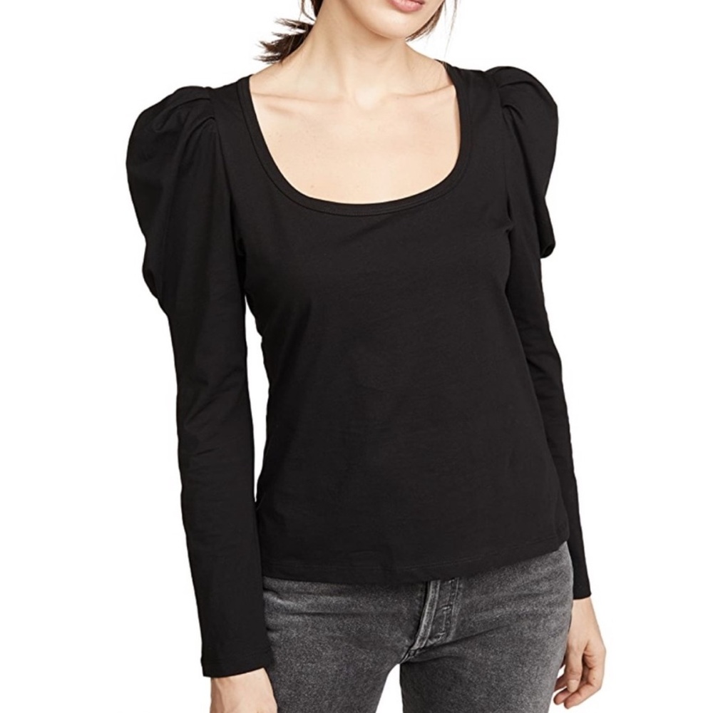A.L.C. Seawell Long Sleeve Puff Sleeve Shirt Small